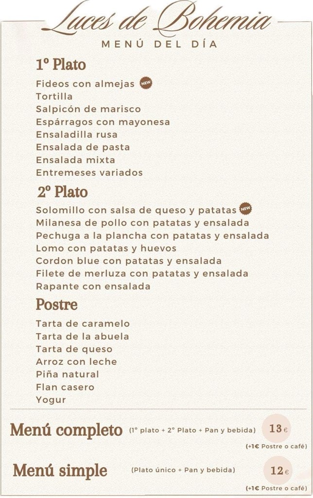 Menú del día  10/12/2025 - Imagen 1