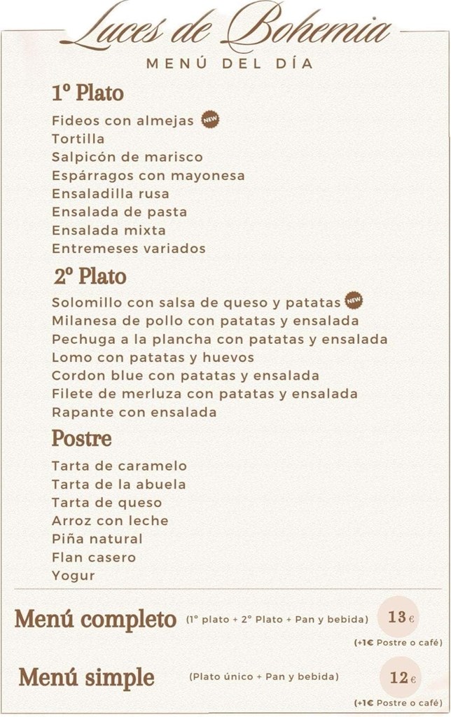 Menú del día  19/11/2025 - Imagen 1