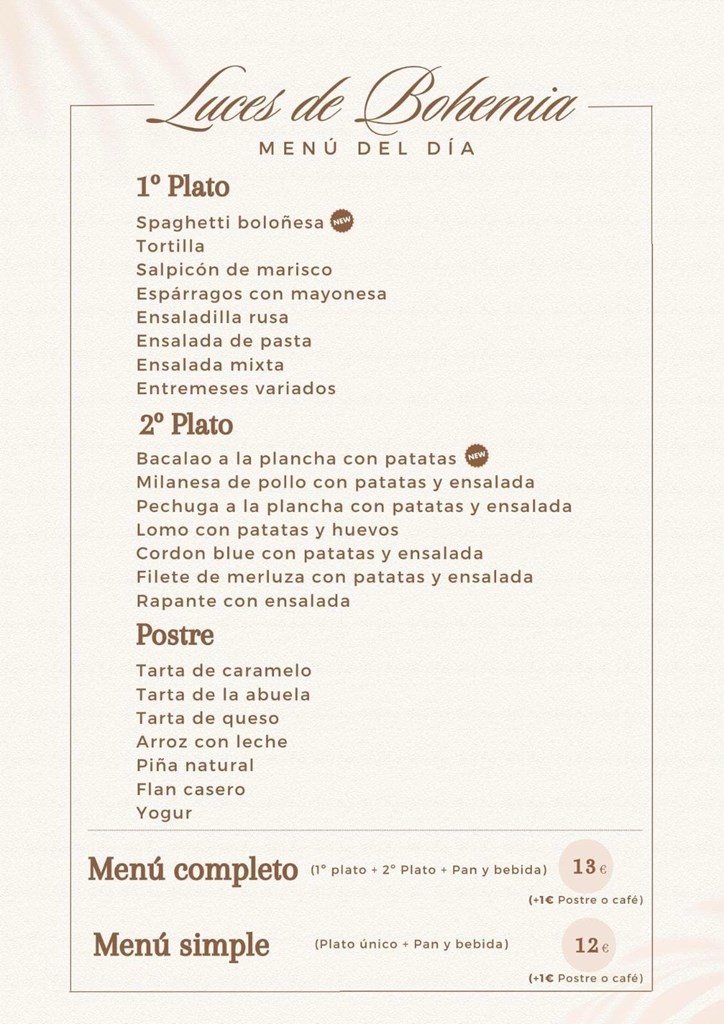 Menú del día  26/12/2025 - Imagen 1