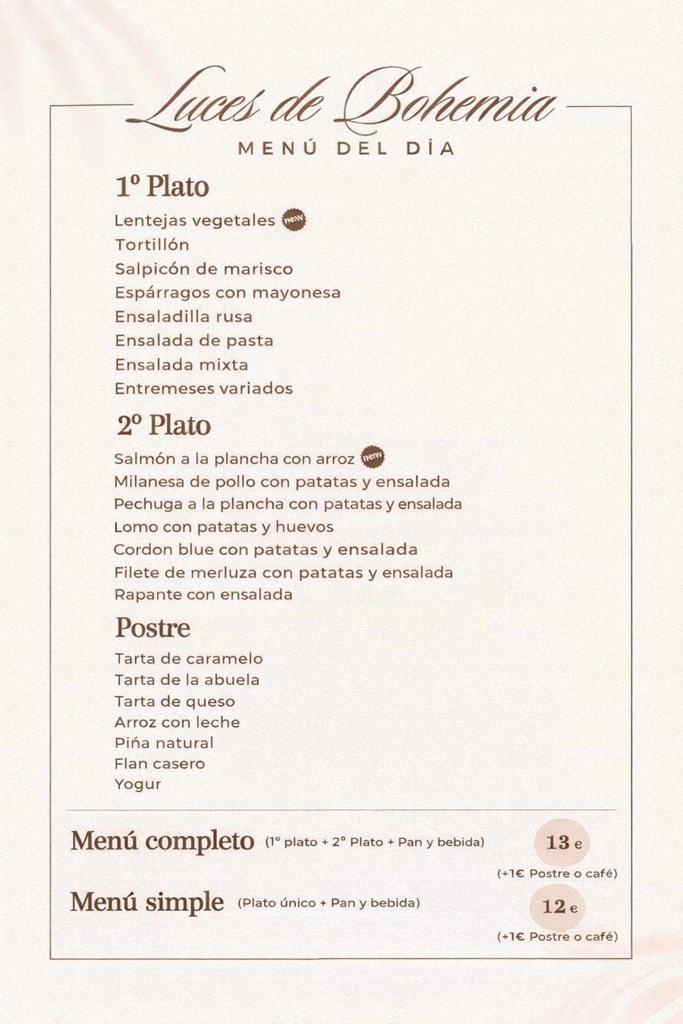 Menú del día  3/3/2026 - Imagen 1