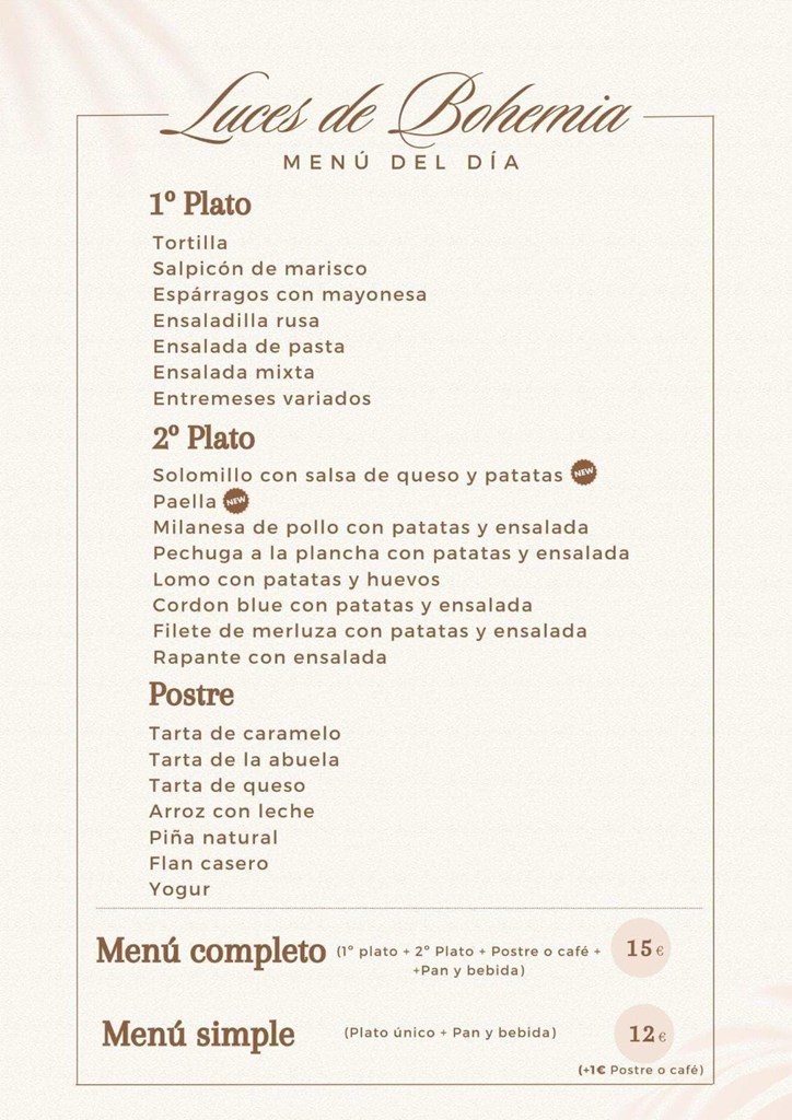 Menú del día  6/12/2025 - Imagen 1