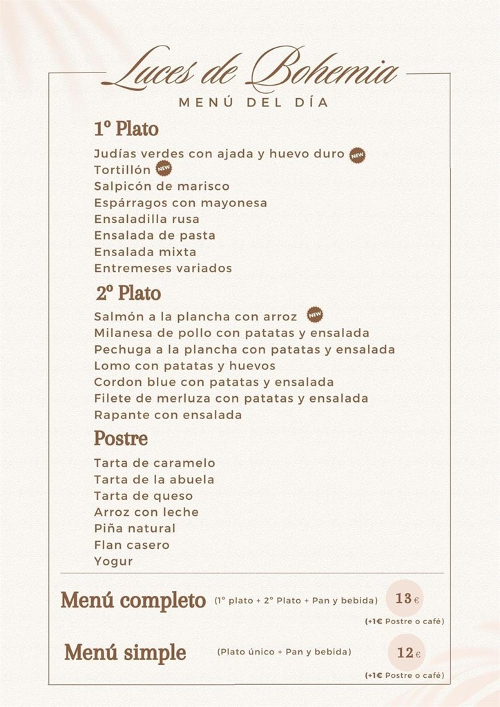 Menú del día  9/12/2025 - Imagen 1