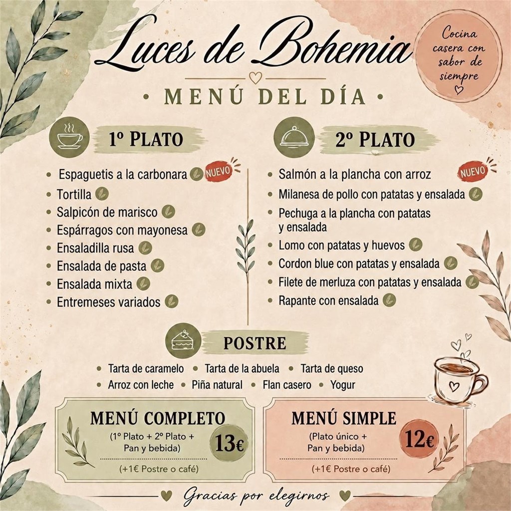 Menú día  1/9/2026 - Imagen 1