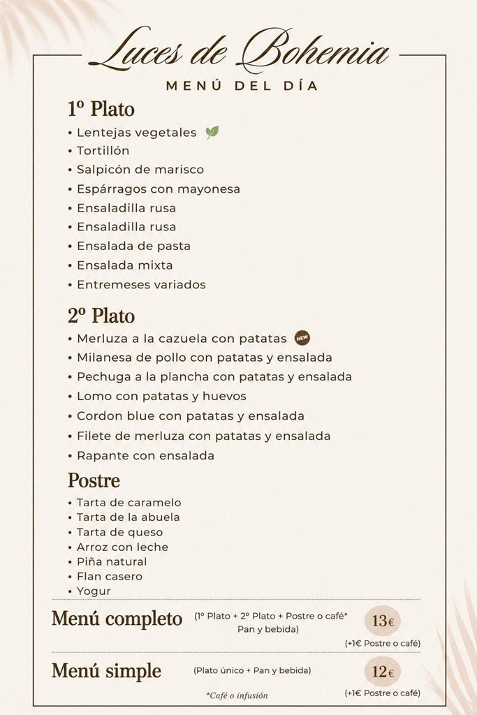 Menú día  12/5/2026 - Imagen 1