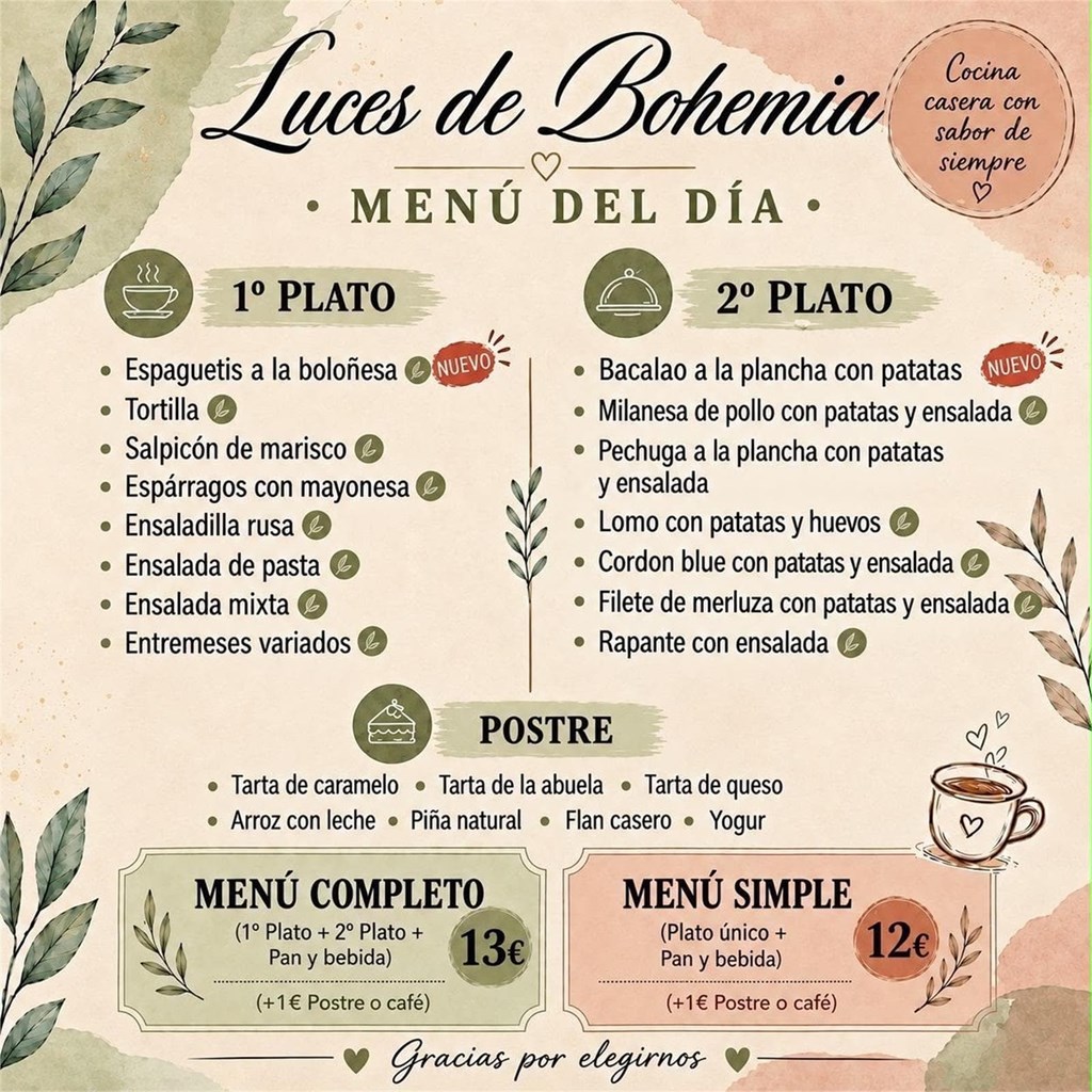 Menú día 16/10/2026 - Imagen 1