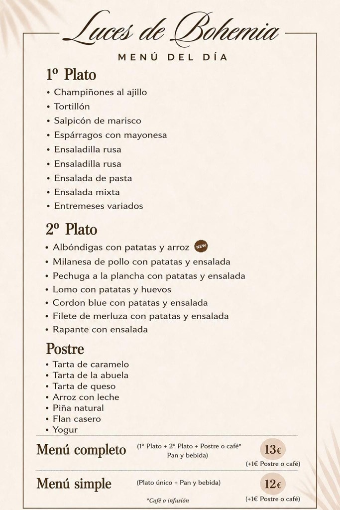 Menú día  18/6/2026 - Imagen 1