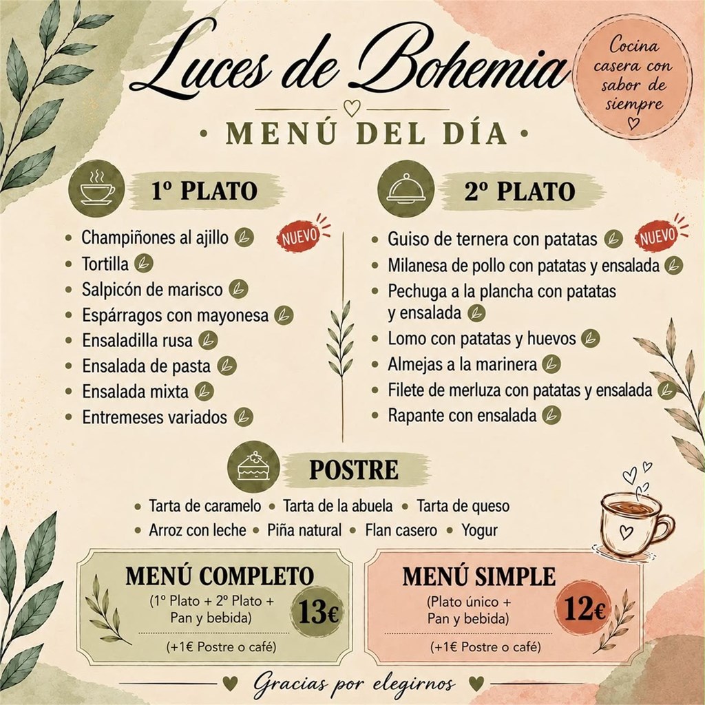 Menú día 22/10/2026 - Imagen 1