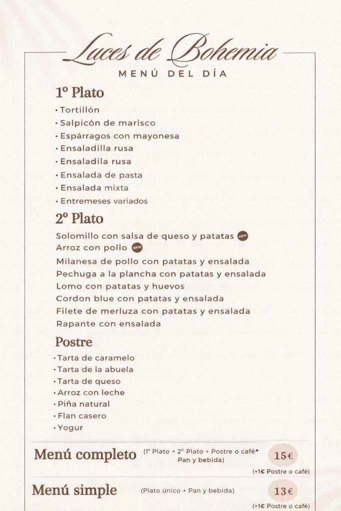 Menú día  23/5/2026 - Imagen 1