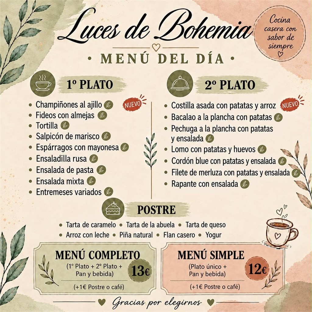 Menú día  24/9/2026 - Imagen 1