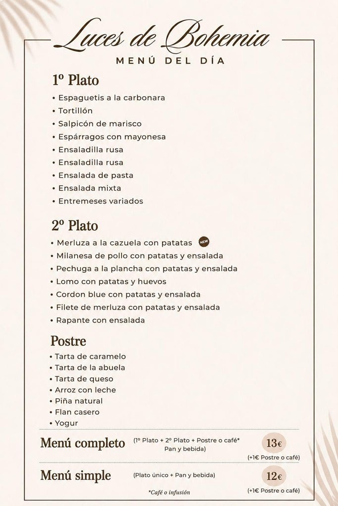 Menú día  26/5/2026 - Imagen 1