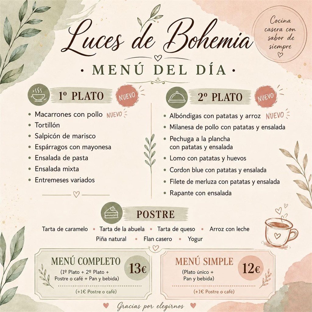 Menú día  27/8/2026 - Imagen 1