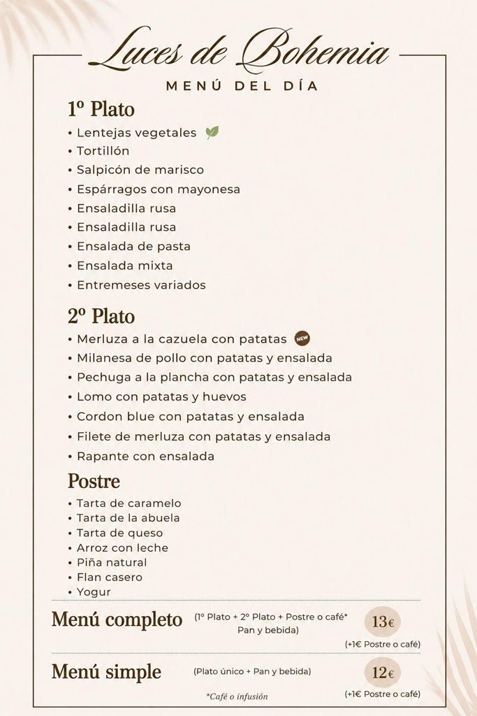 Menú día  28/4/2026 - Imagen 1