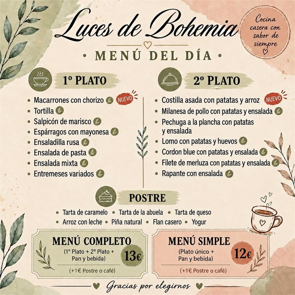 Menú día  3/9/2026 - Imagen 1