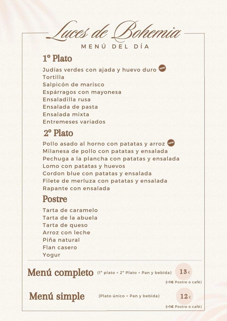 Menú día  4/5/2026 - Imagen 1