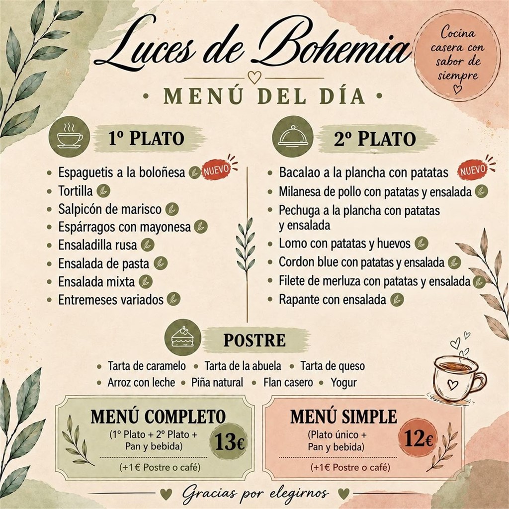 Menú día  4/9/2026 - Imagen 1