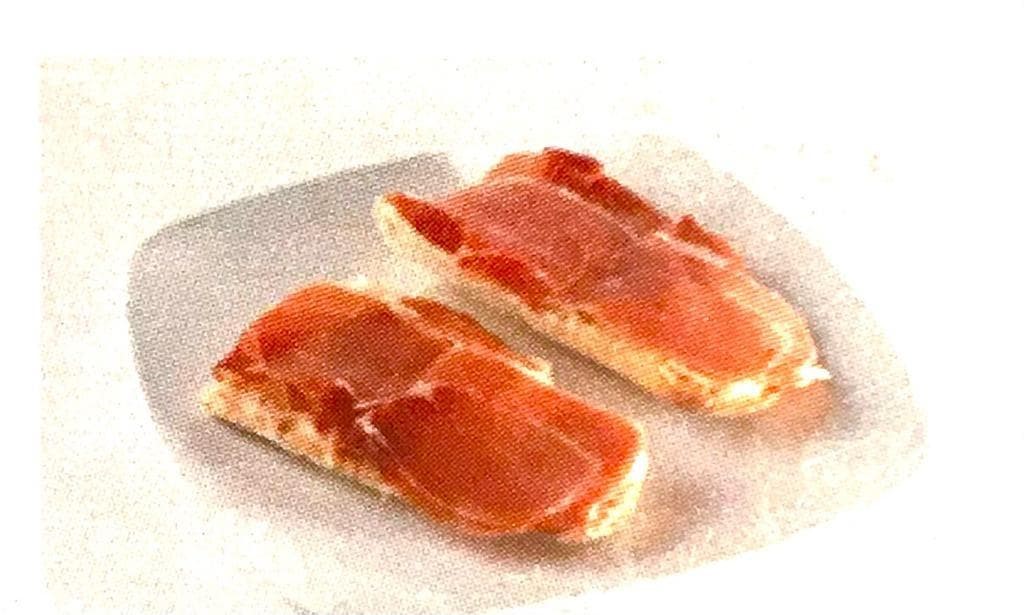 Pan tumaca con jamón  - Imagen 1